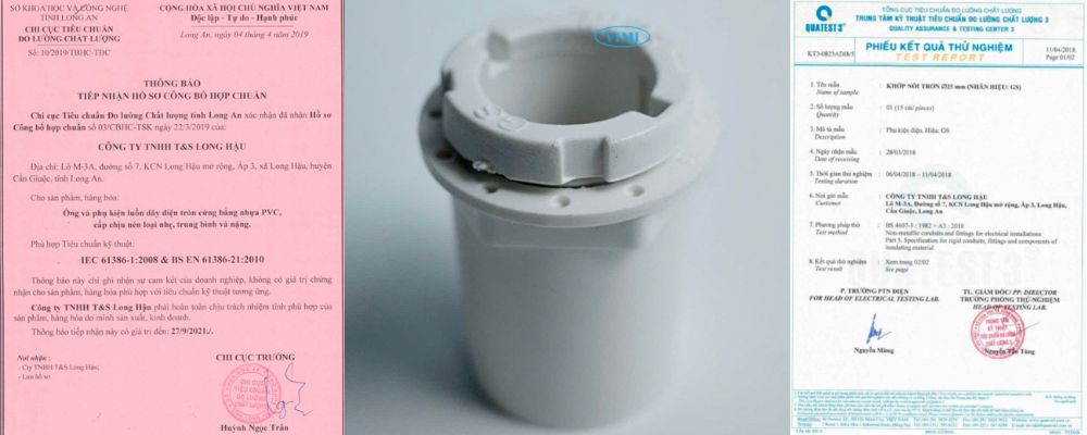 Khớp nối ống dây điện PVC GS chứng nhận khớp nối ống dây điện pvc gs