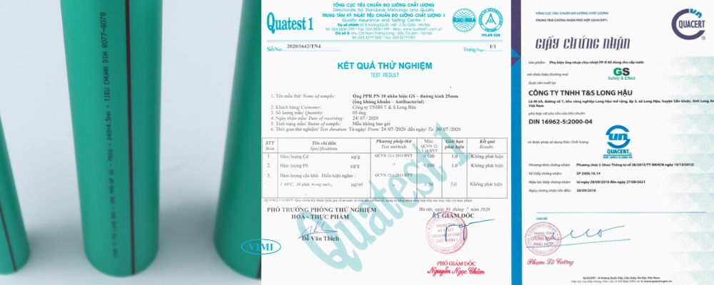chứng nhận ống nhựa ppr gs