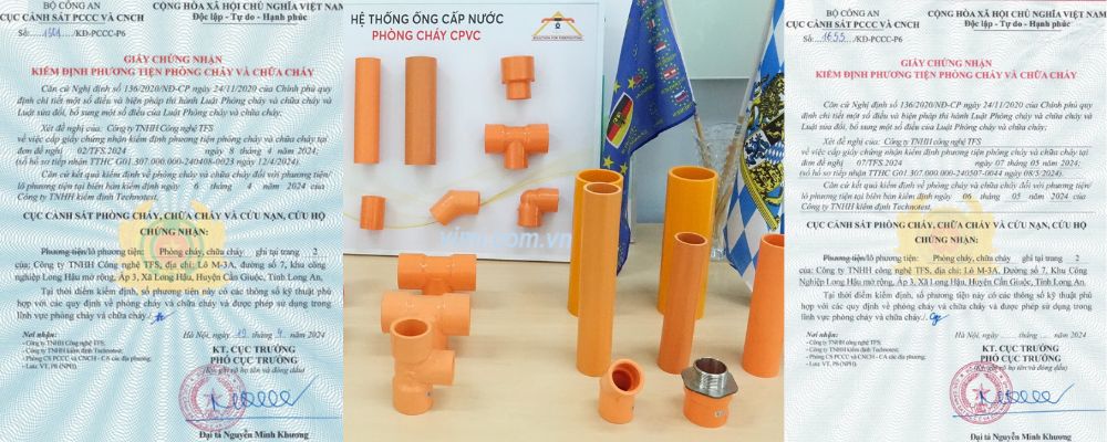 chứng nhận phụ kiện gs pccc