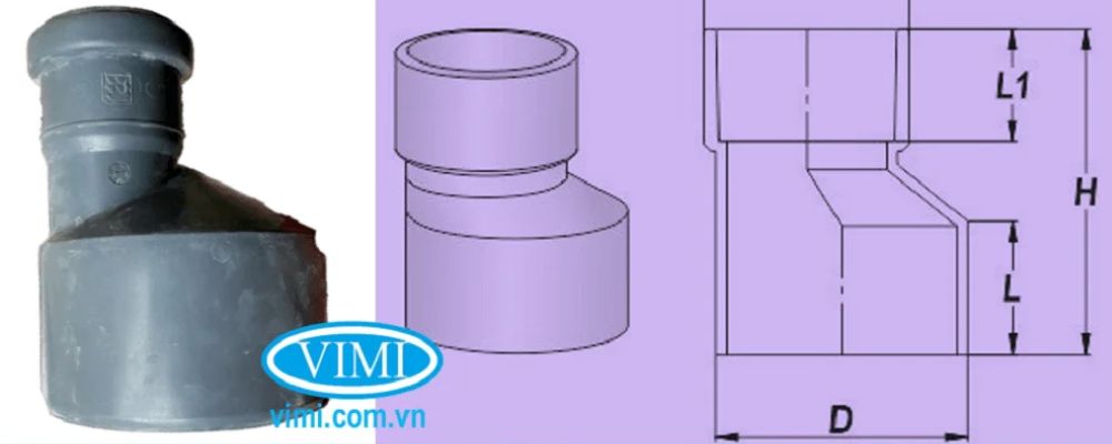 côn thu nhựa lệch tâm