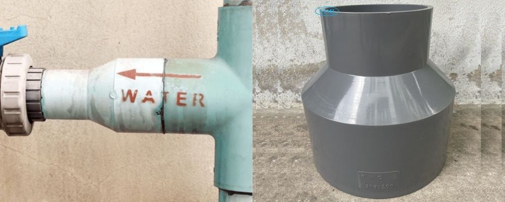 côn thu pvc dùng cho nước nóng không