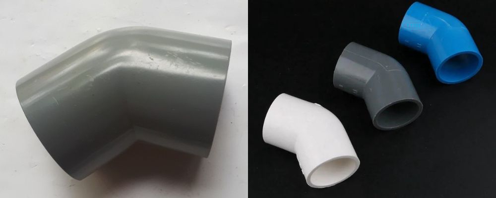 Co 45 độ PVC - Chếch 45 độ PVC cút 45 độ pvc có màu gì