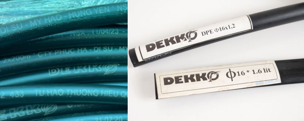 hình dạng ống nhỏ giọt dekko