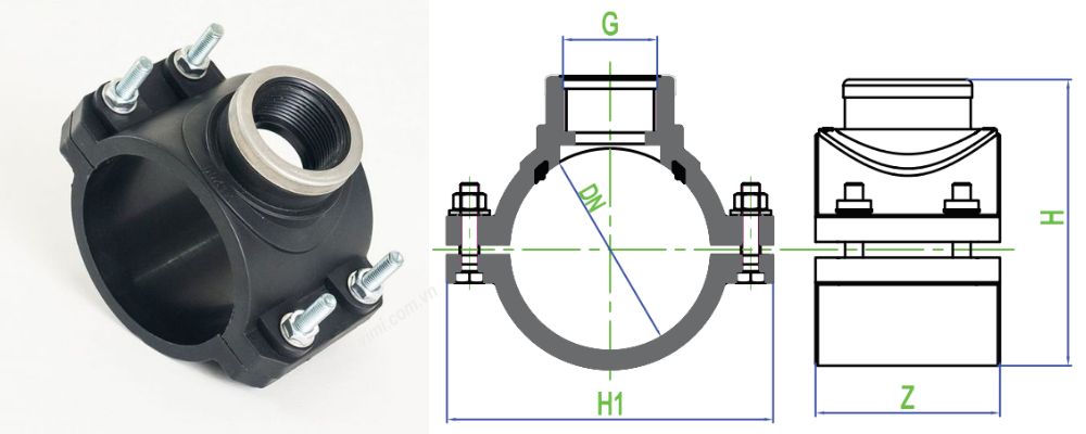 kích thước đai khởi thủy dekko hdpe
