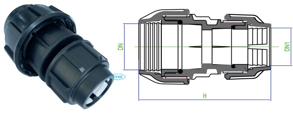 Nối Dekko HDPE kích thước nối dekko hdpe chuyển bậc