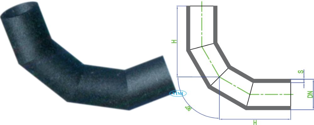 Nối Dekko HDPE kích thước nối dekko hdpe góc 90 độ