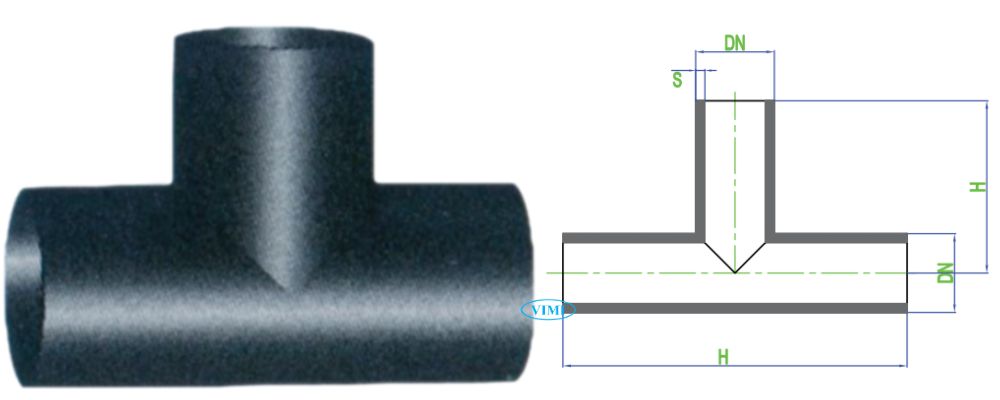 Tê Dekko HDPE kích thước tê dekko hdpe đều hàn