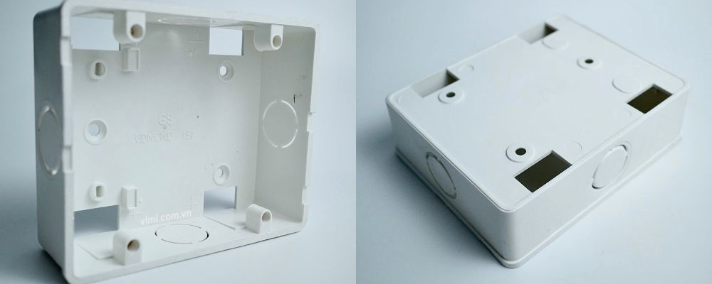 phụ kiện ống luồn dây điện pvc gs đế âm