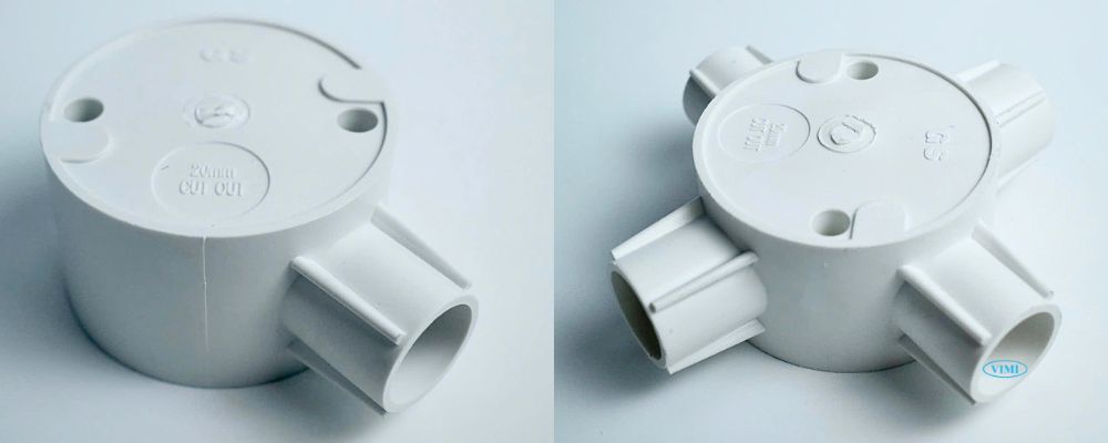phụ kiện ống luồn dây điện pvc gs hộp chia