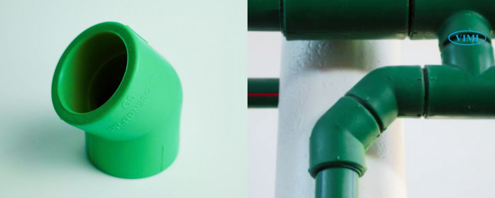 phụ kiện ppr chếch nhựa
