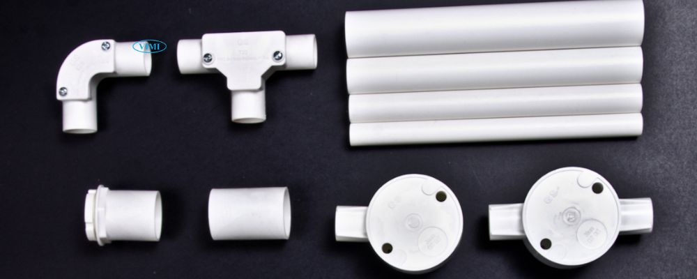 Co nối ống dây điện có nắp PVC GS phụ kiện và ống đi kèm co nối ống dây điện có nắp pvc gs
