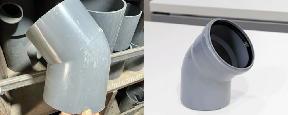 Co 45 độ PVC - Chếch 45 độ PVC phương pháp kết nối cút 45 độ pvc