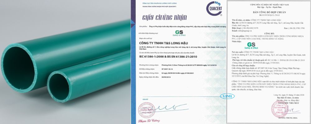 tiêu chuẩn chất lượng gs pvc conduit