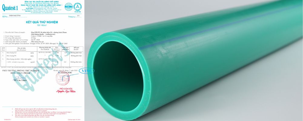 Ống GS PPR kháng khuẩn nước lạnh 1 lớp tiêu chuẩn ống gs ppr kháng khuẩn nước lạnh 1 lớp