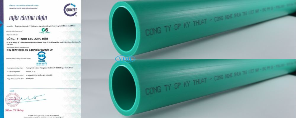 Ống GS PPR kháng khuẩn nước nóng 1 lớp tiêu chuẩn ống gs ppr kháng khuẩn nước nóng 1 lớp