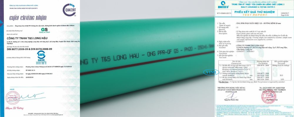 tiêu chuẩn ống gs ppr pn20