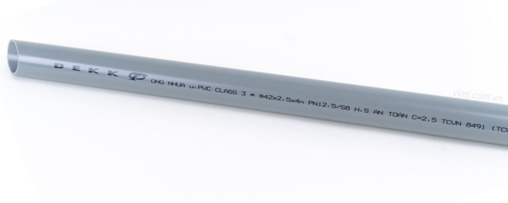 tiêu chuẩn ống upvc dekko hệ mét c 2.5