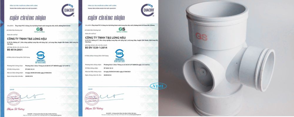 tiêu chuẩn phụ kiện thoát nước upvc gs