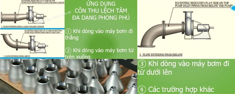 ứng dụng côn giảm lệch tâm