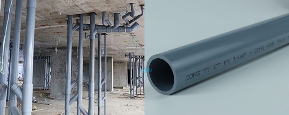 ứng dụng ống cấp thoát nước upvc gs hệ mét