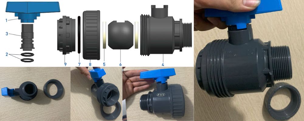 cấu tạo van téc nước