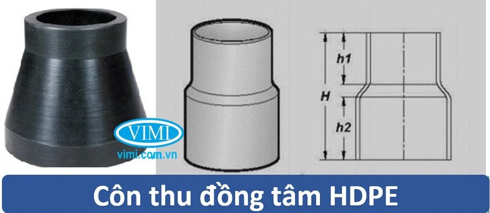 côn thu hdpe đồng tâm