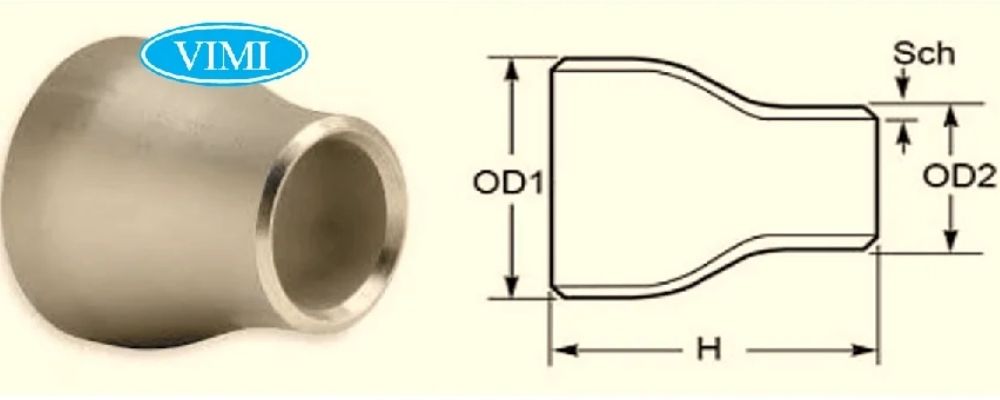 côn thu inox 201 đồng tâm