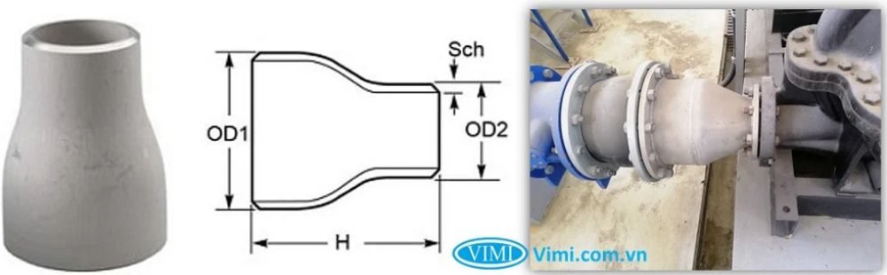 côn thu mạ kẽm đồng tâm
