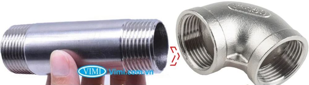 cút inox 304 bị nhiễm từ không