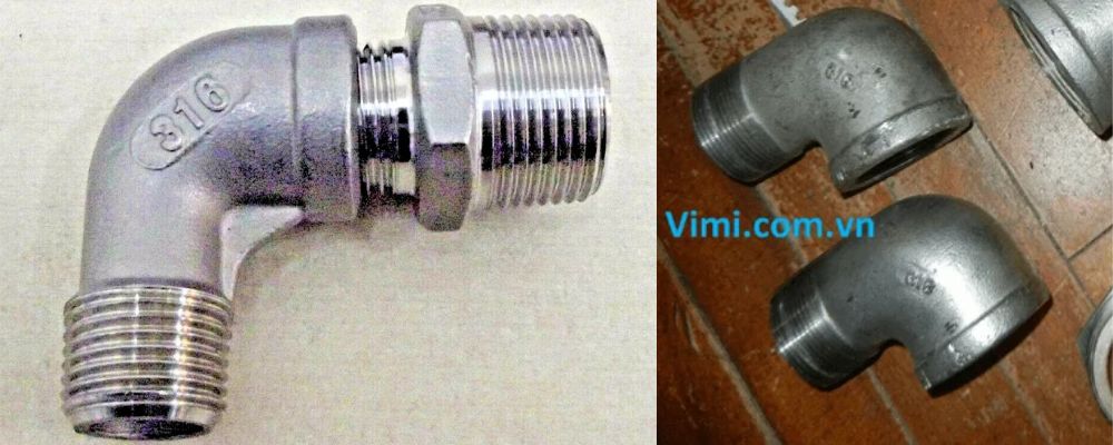 cút inox 316 nối ren