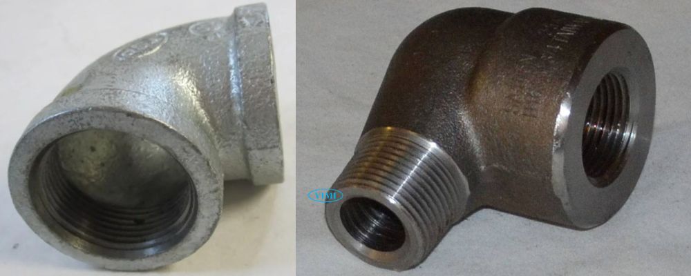 cút thép nối ren