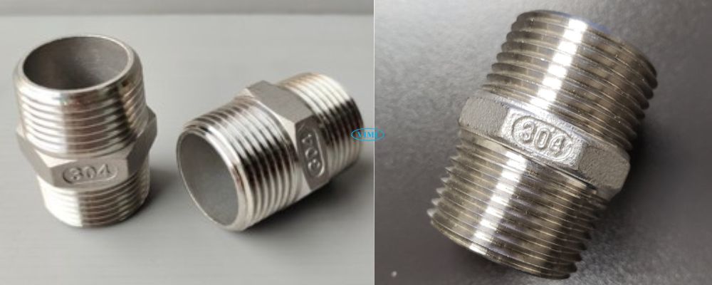 kép inox 304 ren ngoài