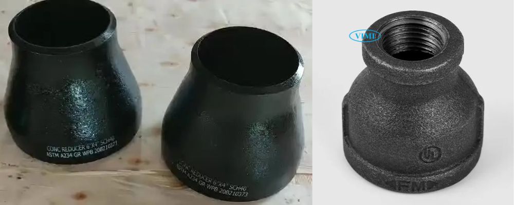 kết nối côn thu thép đen