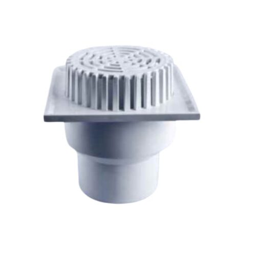 phễu thu nước upvc gs ban công mặt vuông dạng cầu