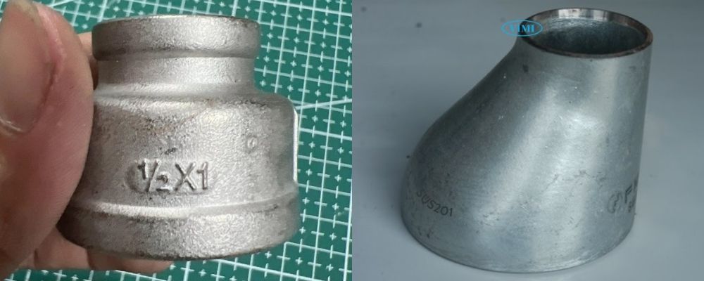 phụ kiện inox 201 dạng côn thu