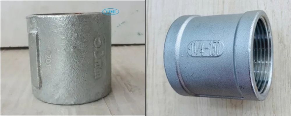 phụ kiện inox 201 dạng măng sông