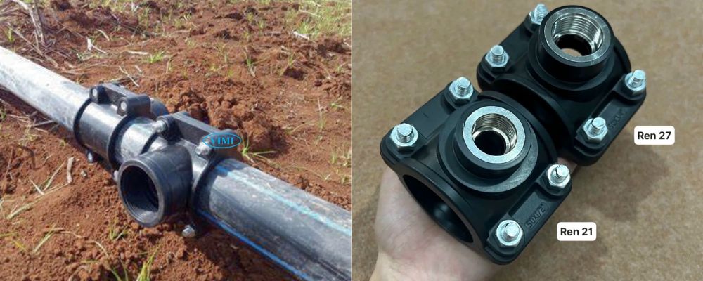 phụ kiện ống hdpe đai khởi thủy