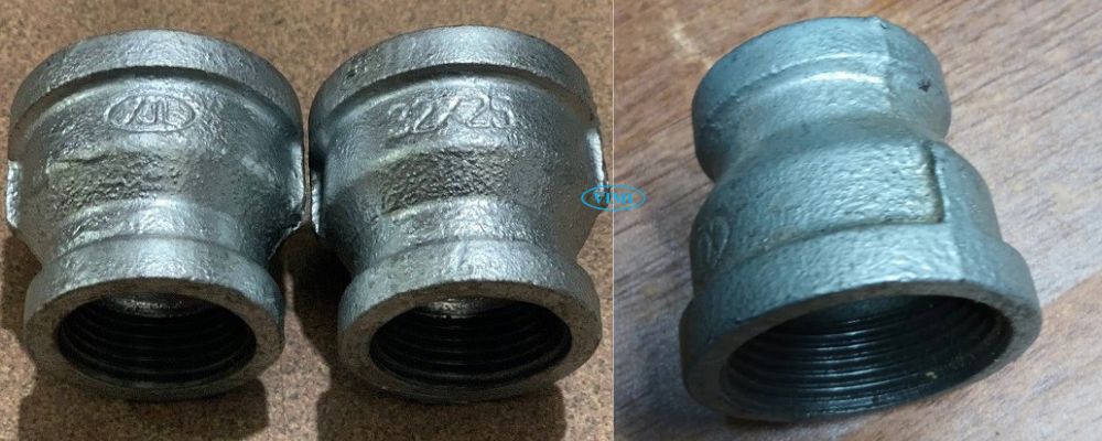 phụ kiện ống thép mạ kẽm kiểu côn thu