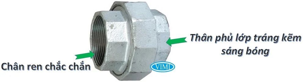 rắc co kẽm nối ren