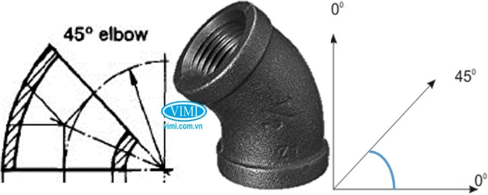 Cút thép 45 độ - Mượt mà và hiệu quả tên gọi khác của cút thép 45 độ