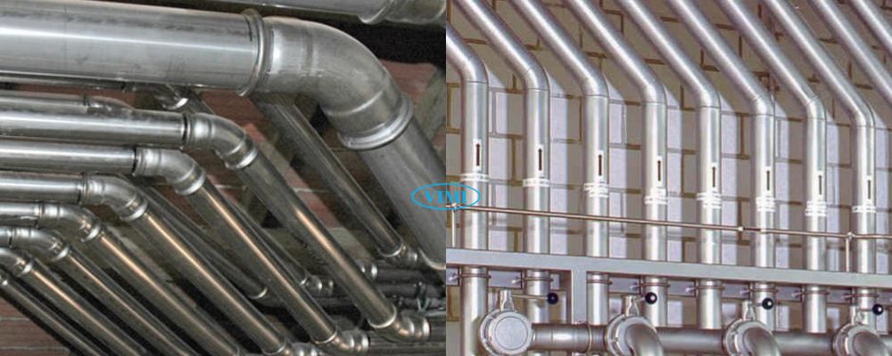 ứng dụng chếch inox