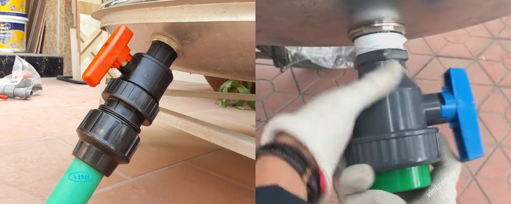 ứng dụng van tét nước