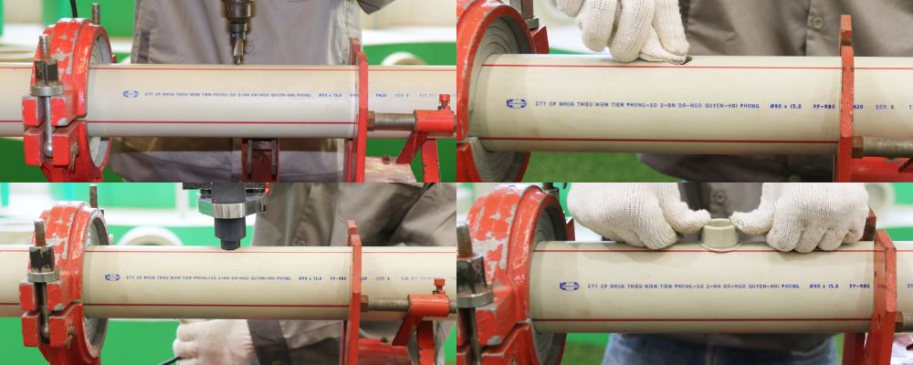 cách lắp đặt đai khởi thủy ppr