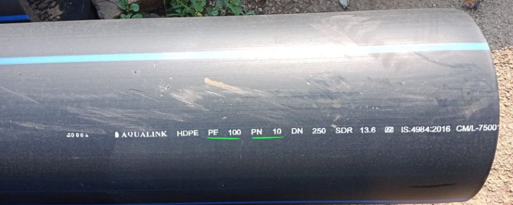 cấp áp suất của ống hdpe pe100