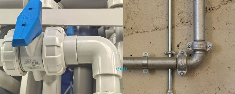 co ống nước 34 lắp đặt với ống nào
