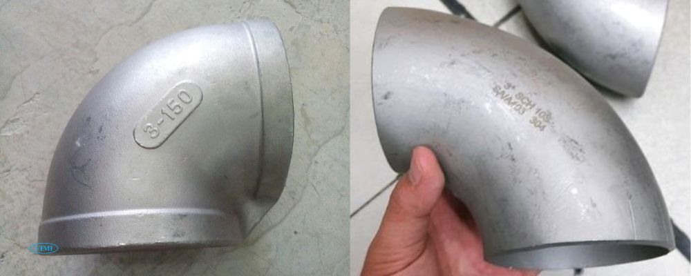 cút nối ống nước 90 inox