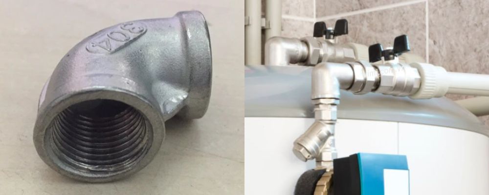 cút ống nước inox