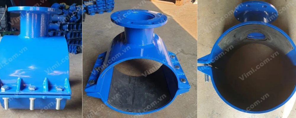 đai khởi thủy gang mặt bích