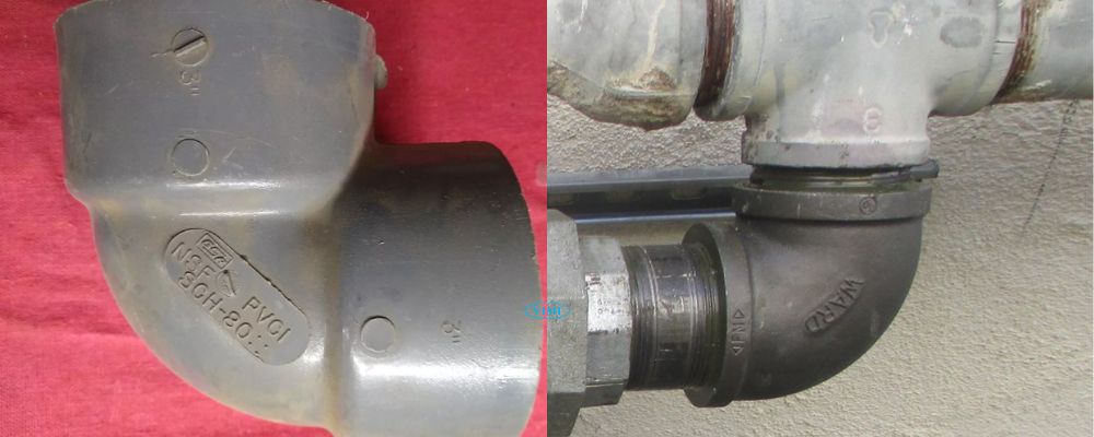 dấu hiệu nhận biết cút nối ống nước 90