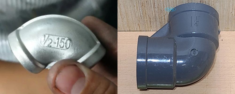 kích thước tiêu chuẩn của cút ống nước